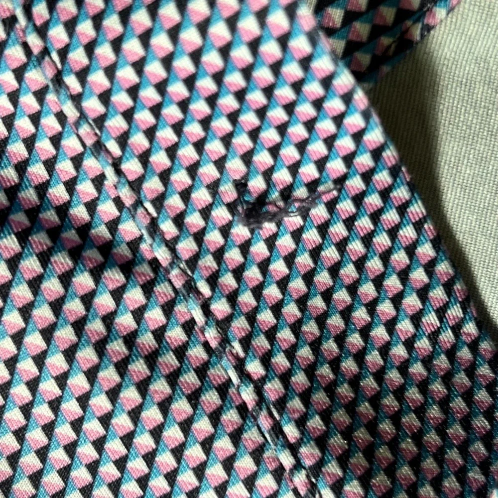 Peter Millar Summer Comfort Polo Shirt Blue Pattern Golf‎ Mens XL